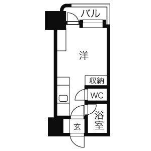 アン・セリジェ弐番館 618｜北海道札幌市中央区南八条西６丁目(賃貸マンション1K・6階・18.45㎡)の写真 その2