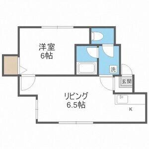 ハイツ藤川 212｜北海道札幌市中央区南十六条西９丁目(賃貸アパート1R・2階・33.82㎡)の写真 その2