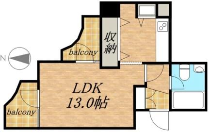 ビッグパレス西線ＷＥＳＴ 801｜北海道札幌市中央区南八条西１４丁目(賃貸マンション1K・8階・33.68㎡)の写真 その2