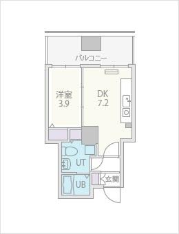 ビッグタワー大通公園 702｜北海道札幌市中央区南一条西４丁目(賃貸マンション1DK・7階・27.49㎡)の写真 その2