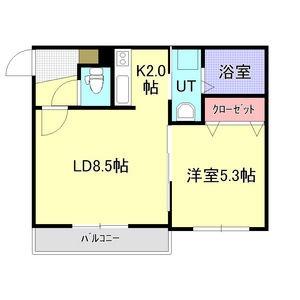 Ａ　ＢＯＮＤ桑園　弐番館 105｜北海道札幌市中央区北十二条西１７丁目(賃貸マンション1LDK・1階・36.50㎡)の写真 その2