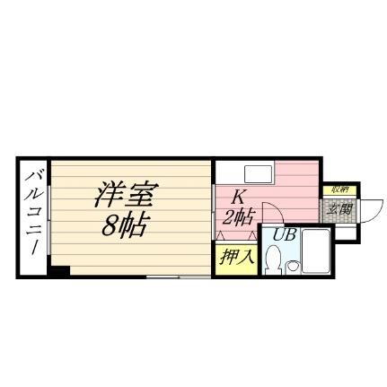 北海道札幌市中央区南六条西１４丁目(賃貸マンション1K・5階・23.10㎡)の写真 その2