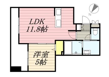 エクレール 1103｜北海道札幌市中央区南一条西１７丁目(賃貸マンション1LDK・11階・40.22㎡)の写真 その2