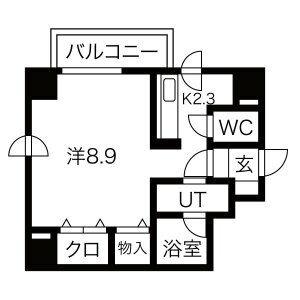 ノースコートｇｏｏｄｙ 403｜北海道札幌市北区北二十条西６丁目(賃貸マンション1K・4階・32.05㎡)の写真 その2