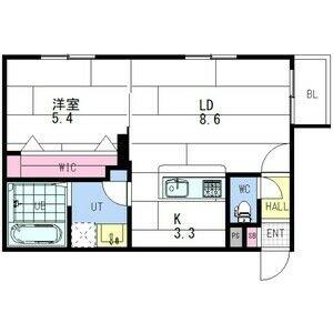 ａｎｇｅーｓｅｎｔｉｅｒ（アンジュ・サンティエ） 108｜北海道札幌市中央区南八条西１丁目(賃貸マンション1LDK・1階・40.00㎡)の写真 その2