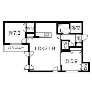 Ｃｅｌｅｓｔｉａ 301｜北海道札幌市中央区南六条東２丁目(賃貸マンション2LDK・3階・77.58㎡)の写真 その2