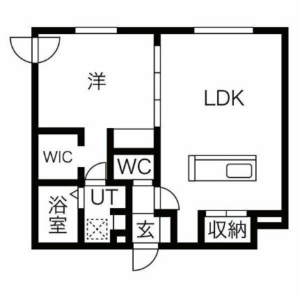 仮）Ｒーｆｉｎｏ北8条 206｜北海道札幌市中央区北八条西２０丁目(賃貸マンション1LDK・2階・44.72㎡)の写真 その2