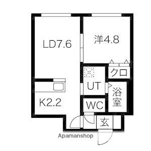 北海道札幌市中央区大通東７丁目(賃貸マンション1LDK・5階・33.35㎡)の写真 その2