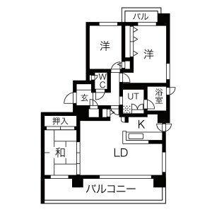 桂和レジデンス円山桜 1002｜北海道札幌市中央区南四条西２１丁目(賃貸マンション3LDK・10階・86.57㎡)の写真 その2