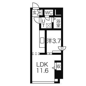 カサトレスネオ 902｜北海道札幌市中央区南二条西９丁目(賃貸マンション1LDK・9階・32.60㎡)の写真 その2