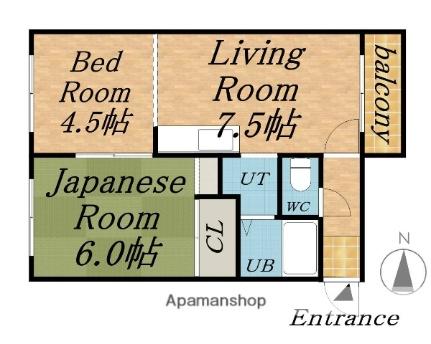 北海道札幌市豊平区月寒東五条９丁目(賃貸アパート2DK・3階・37.95㎡)の写真 その2