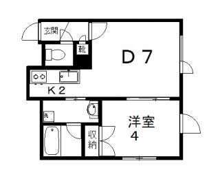 フォレスト北野通 103｜北海道札幌市豊平区月寒東三条１６丁目(賃貸アパート1LDK・2階・28.00㎡)の写真 その2