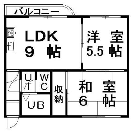 北海道札幌市白石区中央二条５丁目(賃貸マンション2LDK・3階・43.40㎡)の写真 その2