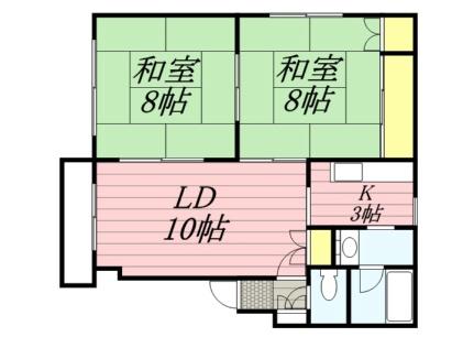 北海道札幌市白石区栄通１１丁目(賃貸アパート2LDK・2階・58.32㎡)の写真 その2