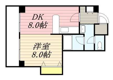 ハイフィールド89 406｜北海道札幌市白石区南郷通１丁目南(賃貸マンション1DK・4階・29.00㎡)の写真 その2