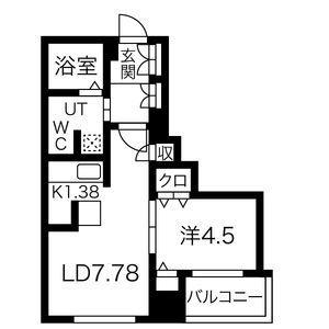 ＲＥＧＡＬＯ菊水二条 502｜北海道札幌市白石区菊水二条１丁目(賃貸マンション1LDK・5階・35.04㎡)の写真 その2