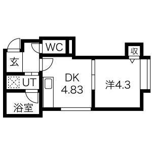 ウィンディー白石 103｜北海道札幌市白石区東札幌六条５丁目(賃貸アパート1DK・2階・22.68㎡)の写真 その2