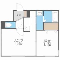 北海道札幌市厚別区厚別中央三条３丁目（賃貸マンション1LDK・3階・35.58㎡） その2