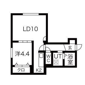 ＦＯＬＩＡＧＥ　ＰＬＡＣＥ 101｜北海道札幌市東区本町一条１丁目(賃貸マンション1LDK・1階・40.88㎡)の写真 その2