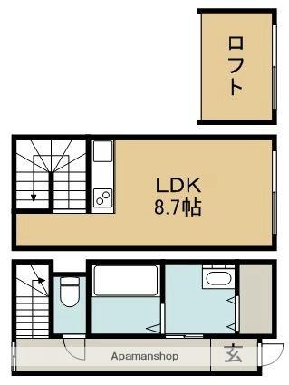 北海道札幌市手稲区前田十条１４丁目（賃貸アパート1R・1階・31.09㎡） その2