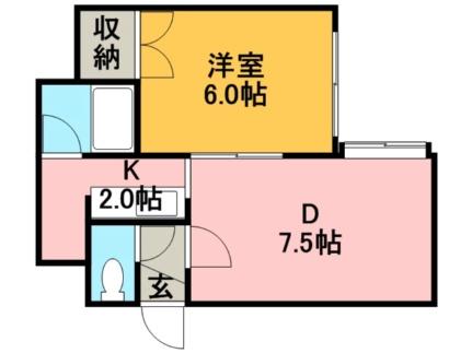 マイルームピュア 206｜北海道札幌市手稲区稲穂一条１丁目(賃貸アパート1LDK・3階・32.17㎡)の写真 その2