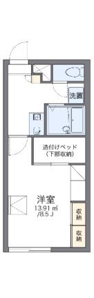 レオパレスＮＡＮＯーIII 206｜北海道函館市大森町(賃貸アパート1K・2階・23.18㎡)の写真 その2