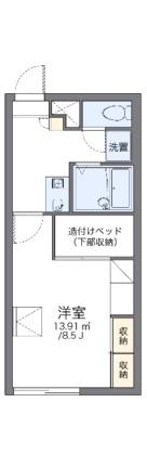 レオパレステツ弐番館 204｜北海道函館市赤川１丁目(賃貸アパート1K・2階・23.18㎡)の写真 その2