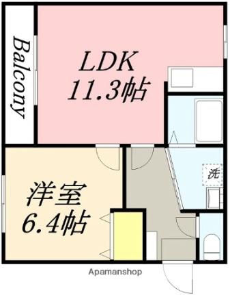 プラチナムコート 401｜北海道函館市日吉町１丁目(賃貸マンション1LDK・4階・42.12㎡)の写真 その2