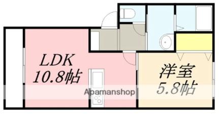 プリエ 102｜北海道函館市本通１丁目(賃貸アパート1LDK・1階・38.83㎡)の写真 その2