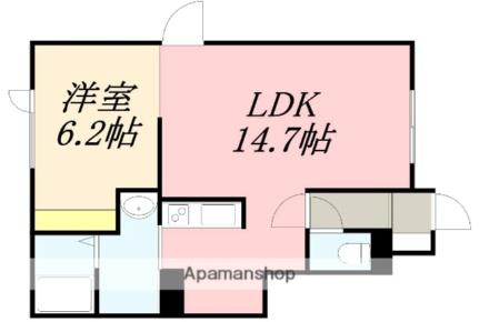 Ｌｉｃｈｔ　Ｚｗｅｉ（リヒト　ツヴァイ） 104｜北海道函館市高盛町(賃貸アパート1LDK・1階・46.90㎡)の写真 その2