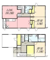 堀川町18番戸建て 1 ｜ 北海道函館市堀川町（賃貸一戸建2LDK・1階・109.10㎡） その2