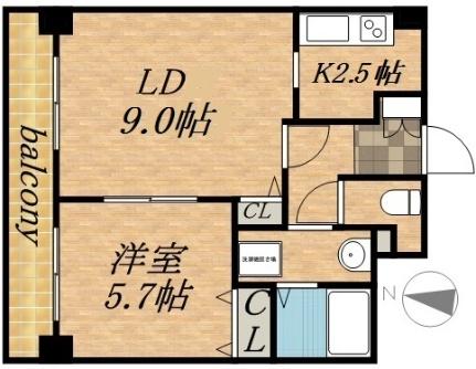 ティアラタワー中島倶楽部（I－IV） 3511｜北海道札幌市中央区南八条西４丁目(賃貸マンション1LDK・33階・39.94㎡)の写真 その2