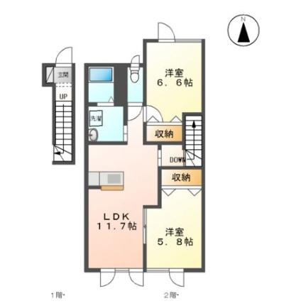 Ｐａｒｋ　Ｓｉｄｅ　712 202｜北海道札幌市中央区南七条西１２丁目(賃貸アパート2LDK・2階・58.72㎡)の写真 その2