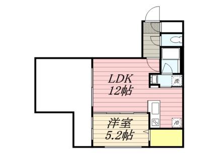 ガイアールＳ19 401｜北海道札幌市中央区南十九条西１０丁目(賃貸マンション1LDK・4階・41.00㎡)の写真 その2