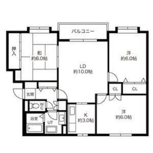 アルシオーネ西野 0201｜北海道札幌市西区西野一条６丁目(賃貸マンション3LDK・2階・63.52㎡)の写真 その2