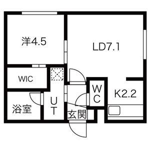 クロスティア南円山 303｜北海道札幌市中央区南七条西２４丁目(賃貸マンション1LDK・3階・31.80㎡)の写真 その2