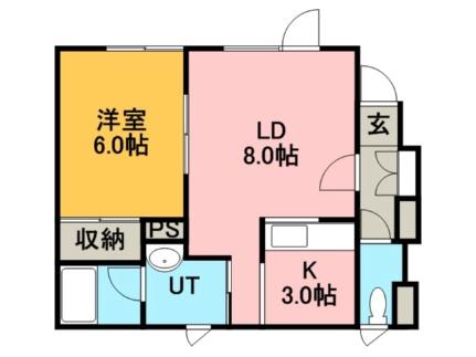 メゾン2002 0103｜北海道札幌市手稲区前田七条１４丁目(賃貸アパート1LDK・1階・41.81㎡)の写真 その2