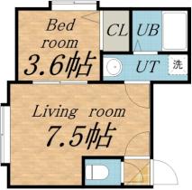 シティハウス琴似 105 ｜ 北海道札幌市西区二十四軒三条２丁目（賃貸アパート1DK・1階・24.45㎡） その2