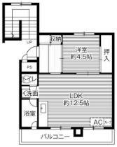 ビレッジハウス琴似第二6号棟 0109 ｜ 北海道札幌市西区発寒十条１丁目（賃貸マンション1LDK・1階・39.51㎡） その2