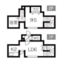 サンコート二十四軒 106 ｜ 北海道札幌市西区二十四軒三条７丁目（賃貸アパート1LDK・1階・35.69㎡） その2