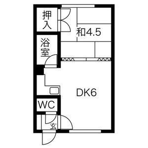 高田ハイツ 3｜北海道札幌市西区二十四軒四条５丁目(賃貸アパート1DK・1階・25.20㎡)の写真 その2