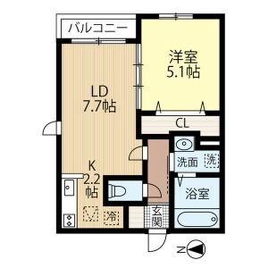 Ａｔｌａｎｔｉｓ　Ｈａｓｓａｍｕ 512 ｜ 北海道札幌市西区発寒六条５丁目（賃貸マンション1LDK・5階・35.64㎡） その2