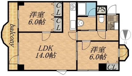 アークヒルズ中島公園 1003｜北海道札幌市中央区南十二条西１丁目(賃貸マンション2LDK・10階・62.14㎡)の写真 その2