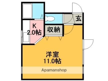 エスポワール2ｎｄ 205｜北海道札幌市手稲区曙五条３丁目(賃貸アパート1K・2階・25.52㎡)の写真 その2