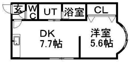 ＭＳＰ722壱番館 305｜北海道札幌市中央区北七条西２２丁目(賃貸アパート1DK・3階・28.00㎡)の写真 その2