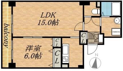 ティアラタワー中島倶楽部（I－IV） 2506｜北海道札幌市中央区南八条西４丁目(賃貸マンション1LDK・23階・48.51㎡)の写真 その2