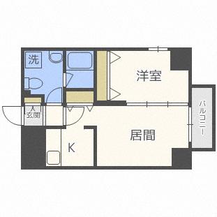 シティコート北1条 1204｜北海道札幌市中央区北一条東１丁目(賃貸マンション1LDK・12階・35.49㎡)の写真 その2