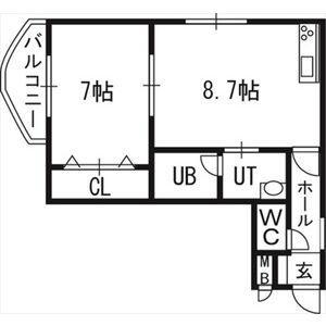 ＭＳＰ　Ｖｏｌ．V 407｜北海道札幌市中央区北三条西２２丁目(賃貸マンション1DK・4階・36.56㎡)の写真 その2