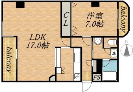 クラシックハイム 401｜北海道札幌市中央区南五条東３丁目(賃貸マンション1LDK・4階・58.12㎡)の写真 その2