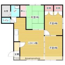 セカンドドリーム  ｜ 北海道岩見沢市南町八条４丁目（賃貸アパート3LDK・1階・65.60㎡） その2